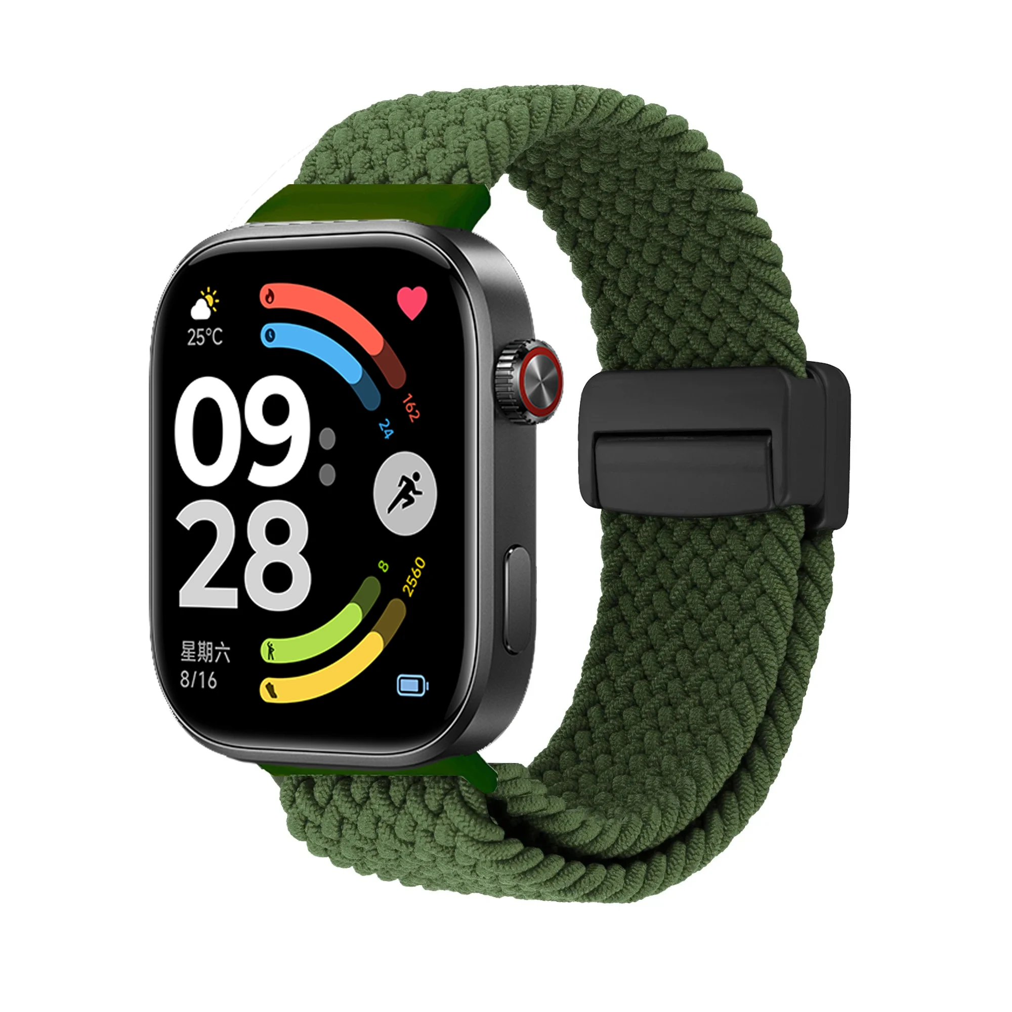 Sport-Geflechtarmband für Redmi Watch 6 6 Active 5 4 Smartwatch, Verstellbares Magnetarmband, Correa Xiaomi Mi Band 10 pro/9 8 Pro – Detail 2