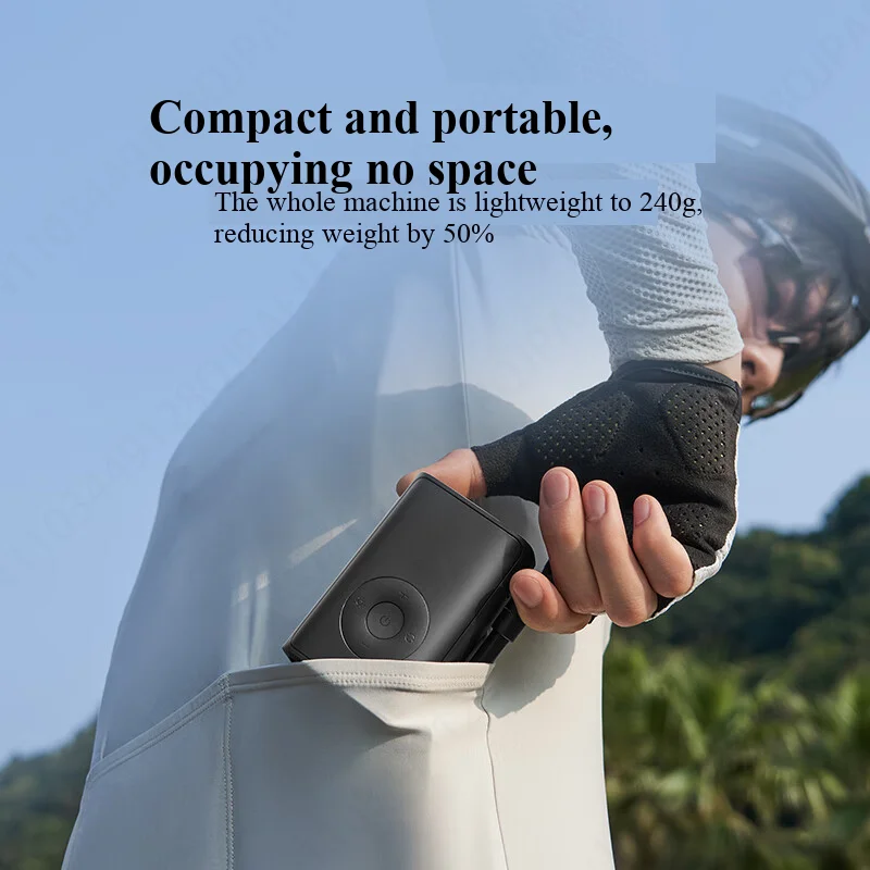 مضخة ضاغط هواء كهربائية محمولة من XIAOMI Mijia، منفاخ إطارات رقمي 150 رطل لكل بوصة مربعة مع شاشة LED، قابل لإعادة الشحن، للدراجات والكرات