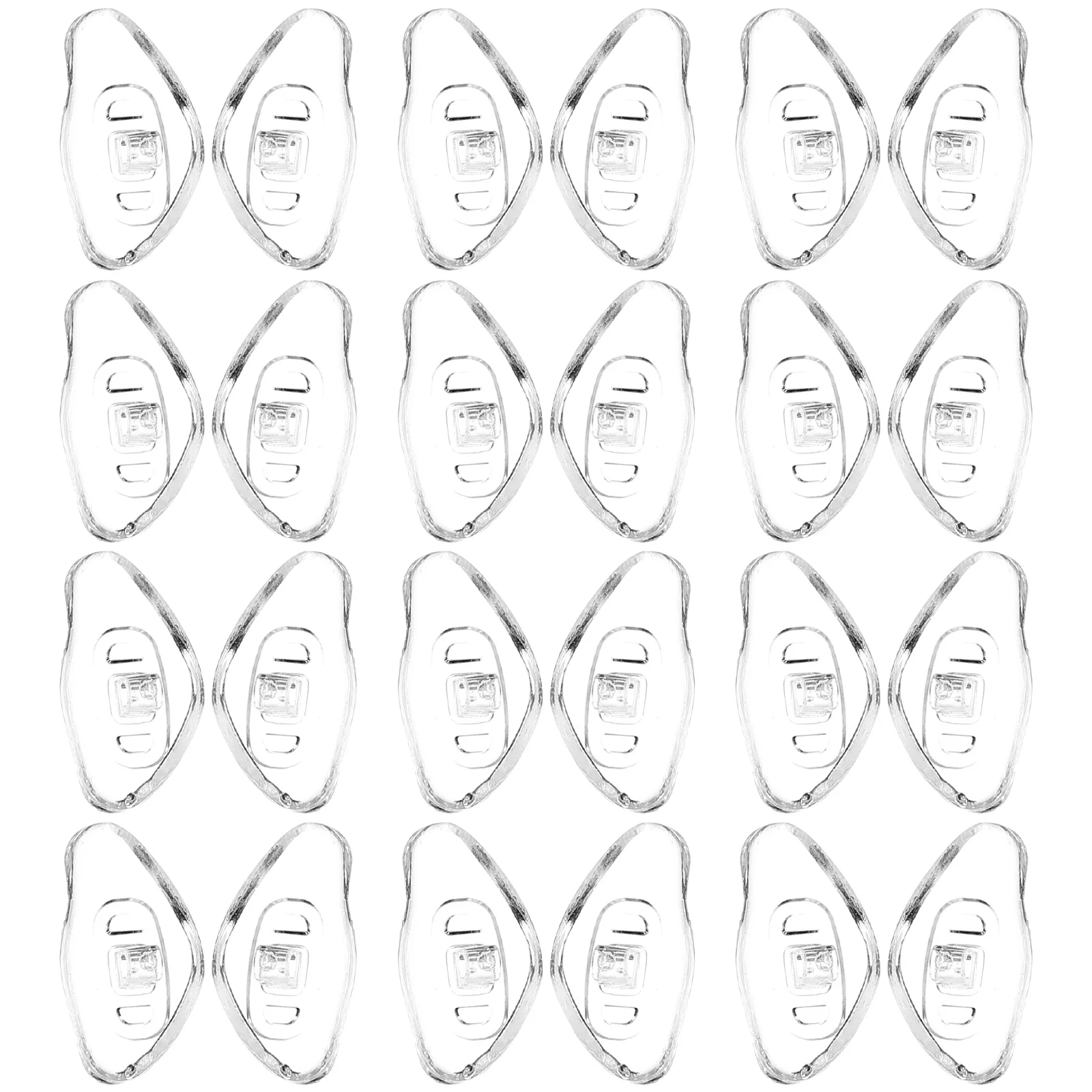 

20Pairs Eyeglass Nose Pads Silicone Nonslip Soft Silicone Nose Grips for Glasses Replacement Eyeglasses Replacement Parts