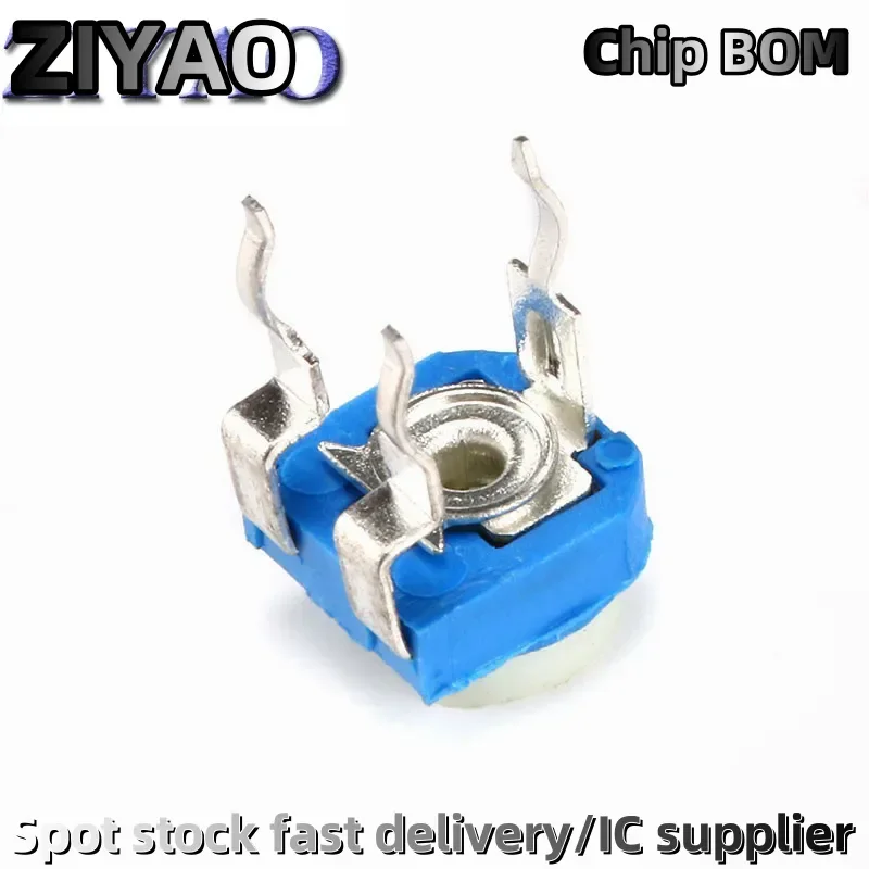 100pcs RM065 RM-065 100 200 500 1K 2K 5K 10K 20K 50K 100K 200K 500K 1M ohm Trimpot Trimmer Potentiometer variable resistor WH06