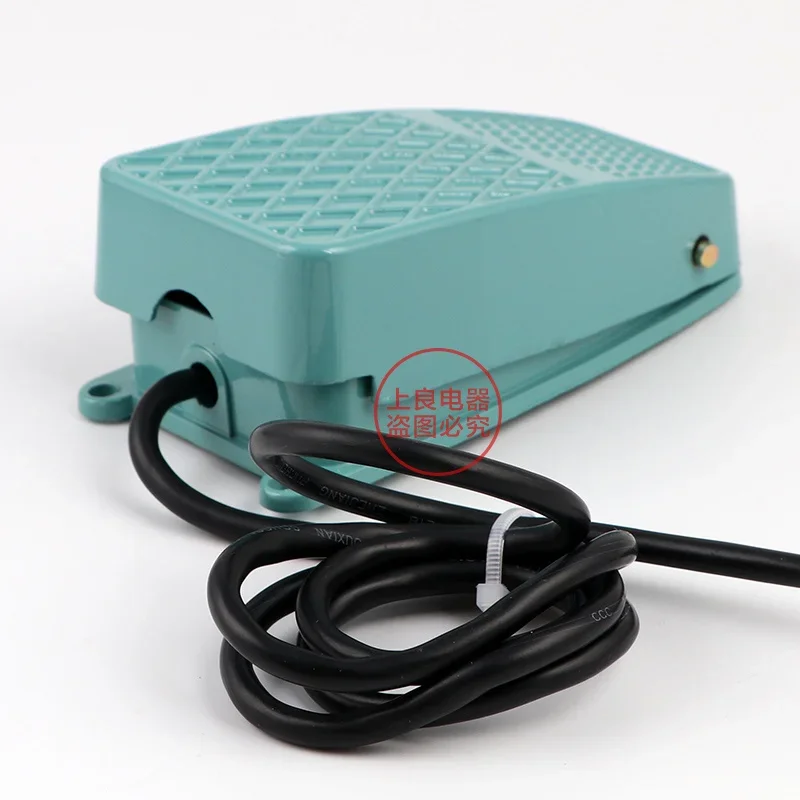 TFS-2 Nonslip Aluminum Alloy Shell Electric Momentary Electric Power Reset Foot Pedal Switch AC 250V 10A SPDT