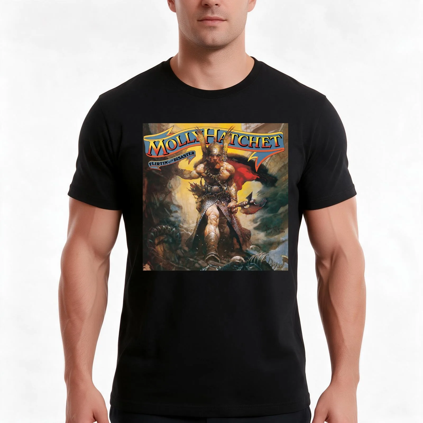 Album Flirtin&x27; With Disaster by Molly Hatchet Classic T-Shirt Summer Casual Cotton Tee Oversized Streetwear Tops