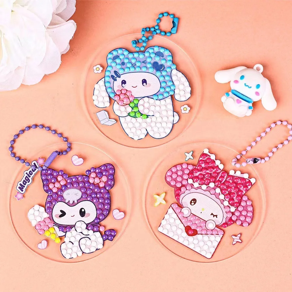 Cartoon Diamond Painting Full Diamond Children\'s Handmade DIY Production of New Guka Small Pendant Set Toy Diamond Art Painting