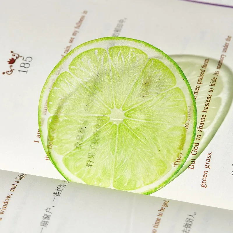 New Acrylic Grape Fruit Bookmark High Value Transparent Cute Exquisite Reading Mark Book Page Folder