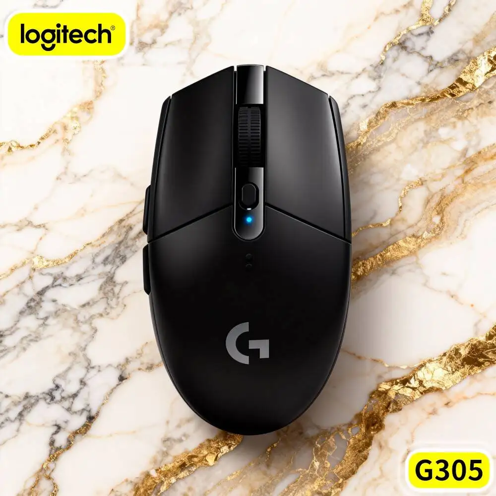 Logitech G305 LIGHTSPEED Pro Level Wireless Game Mouse HERO 12000 DPI 6 Programmable Buttons Esports Grade Performance PC Mac