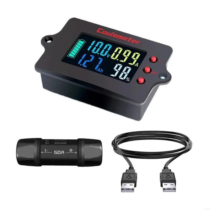 X37B Coulometer Voltmeter Battery Capacity Tester Bidirectional Precise Detection