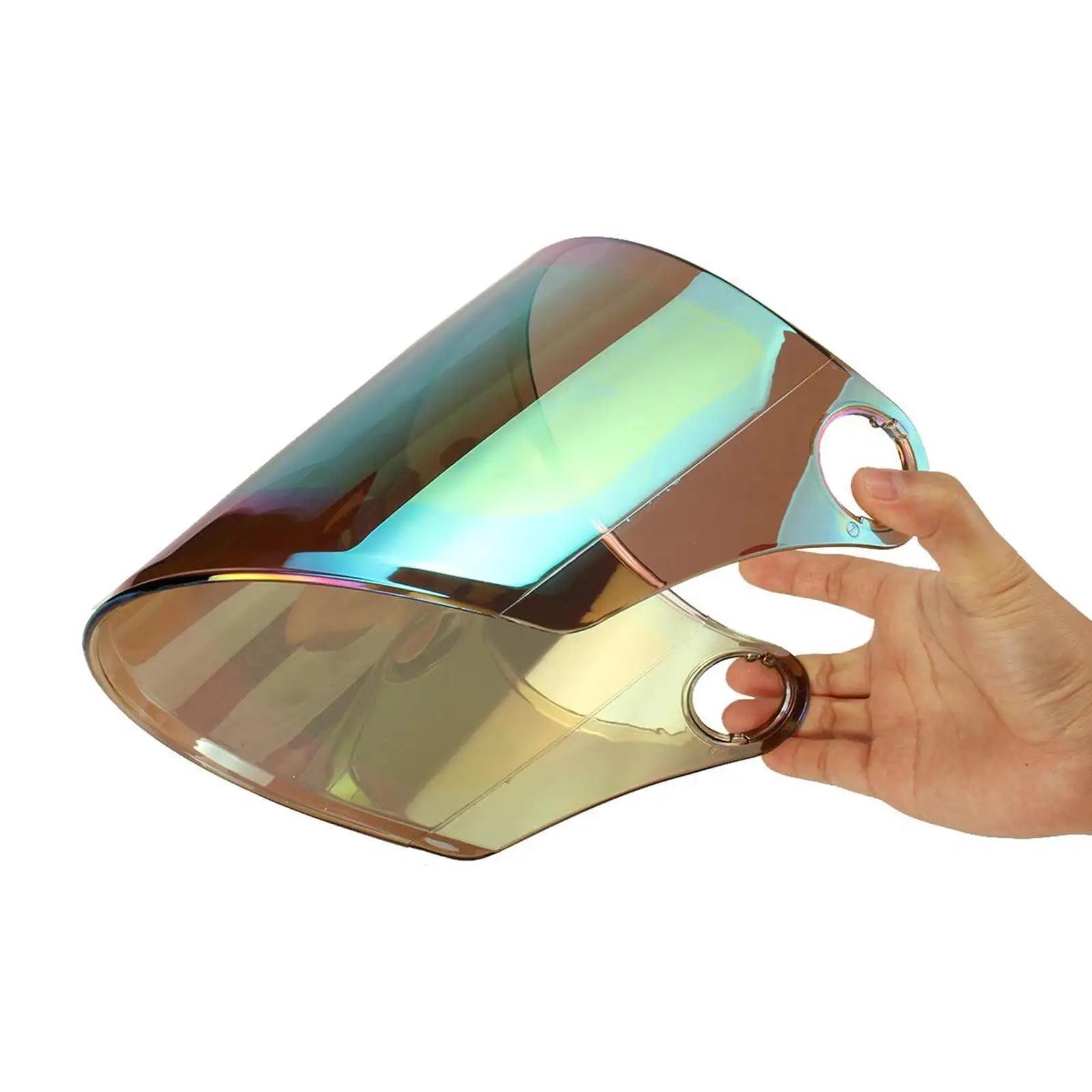 

Shield Visor Lens, Replace Retro Windproof Flip up Down Windshield Fit for Helmet Open Face