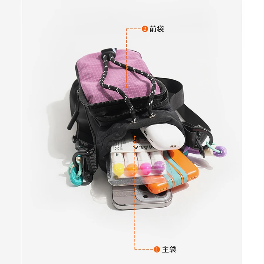 Dopamin-Umhängetasche für Wasserflaschen, Modell 2026, tragbare Tasche mit großer Kapazität für Telefon und Wasserflasche, für Studenten – Detail 7