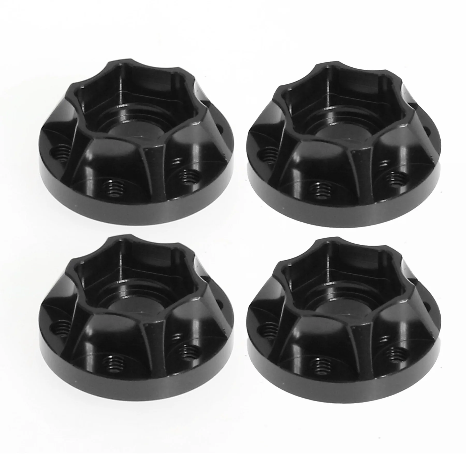 4-teiliges Radnaben-Verlängerungsset 6/9/12/15mm für 1,9/2,2 Zoll RC-Auto-Räder Aluminium-Legierung Radabstandshalter für CC01 D90
