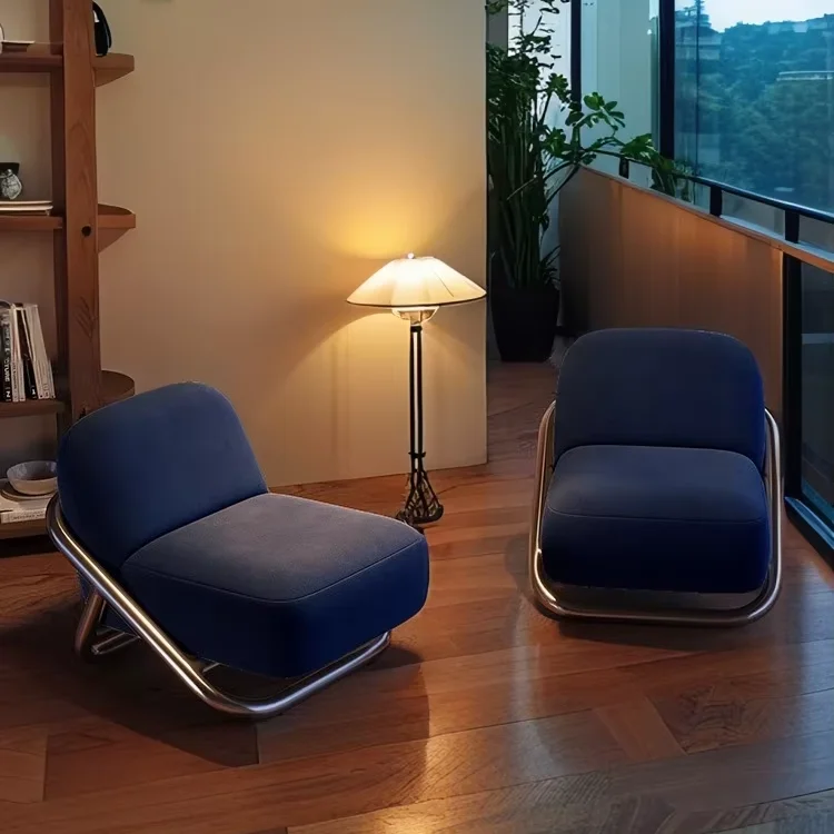 o*-Vintage Mid-Century Designer Single Sofa Chair for Dining Living Room Spaces Lazy Leisure Application