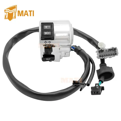 M MATI Left Control Switch Turn Signal Horn Headlight for Honda Shadow Aero 750 VT750C 2004-2007 35200-MEG-670