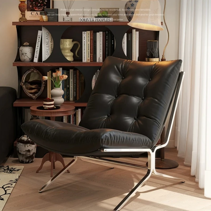 Living Room Leisure Chair, Single Sofa Chair,minimalist, Light Luxury Bauhaus Style, Barcelona Single Sofa Chair,backrest Chairs