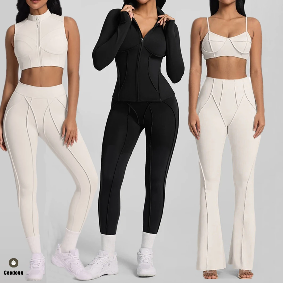 1/2PCS Pad Sports Jackets Suit Woman Tracksuit Workout Yoga Set Female Fitness Quick-Dry Clothes Long-Sleeved Shirt Women XP252