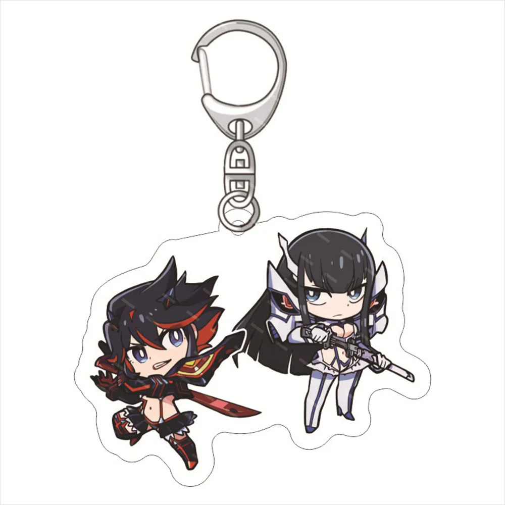 Anime KILL La KILL Keychain KeyRing Matoi Ryuuko Kiryuuin Satsuki Acrylic KeyChain Collection Decor Kawaii Bag Ornament Toy Gift