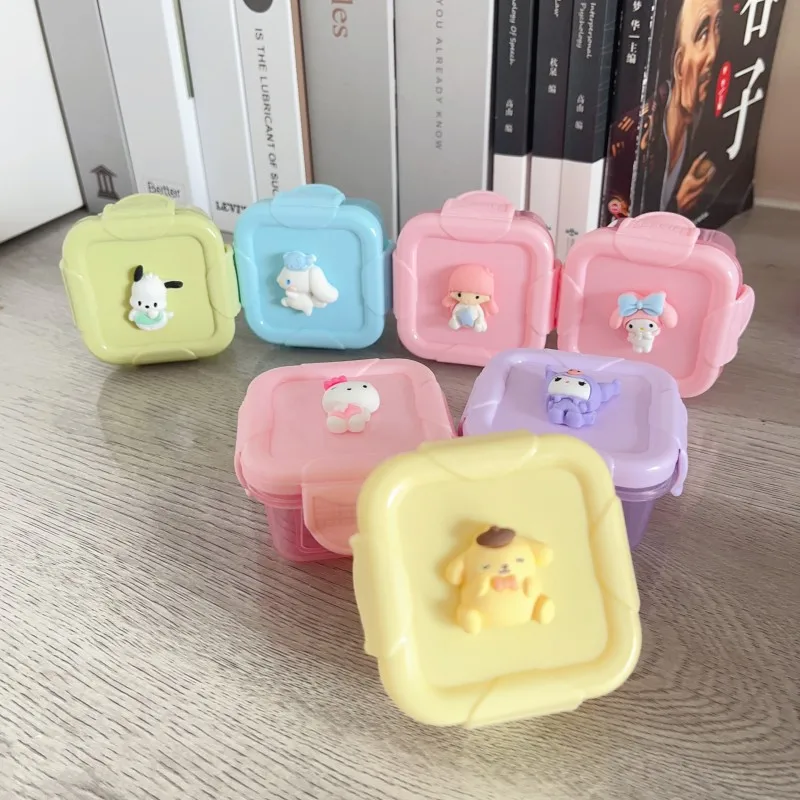 

Sanrio Jelly Box Fruit Box Hello Kitty Baby Supplement Box PP Baby Food Material Sealed My Melody Kuromi Pochacco Storage Boxs