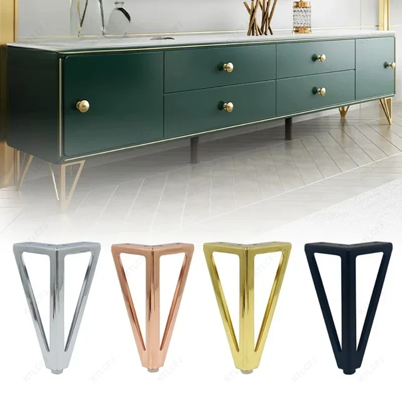 Light Luxury Cabinet Feet Gold Feet Black TV Cabinet Leg TV Cabinet Support Tea Table Furniture Metal Leg Table Feet