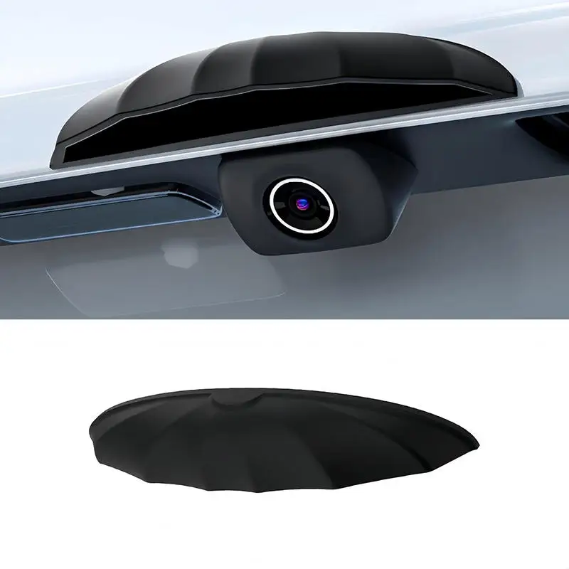 Car Rear View Mirror Camera Reversing Rainproof Cover Silicone Classic Black Car Backup Camera Rain Cover