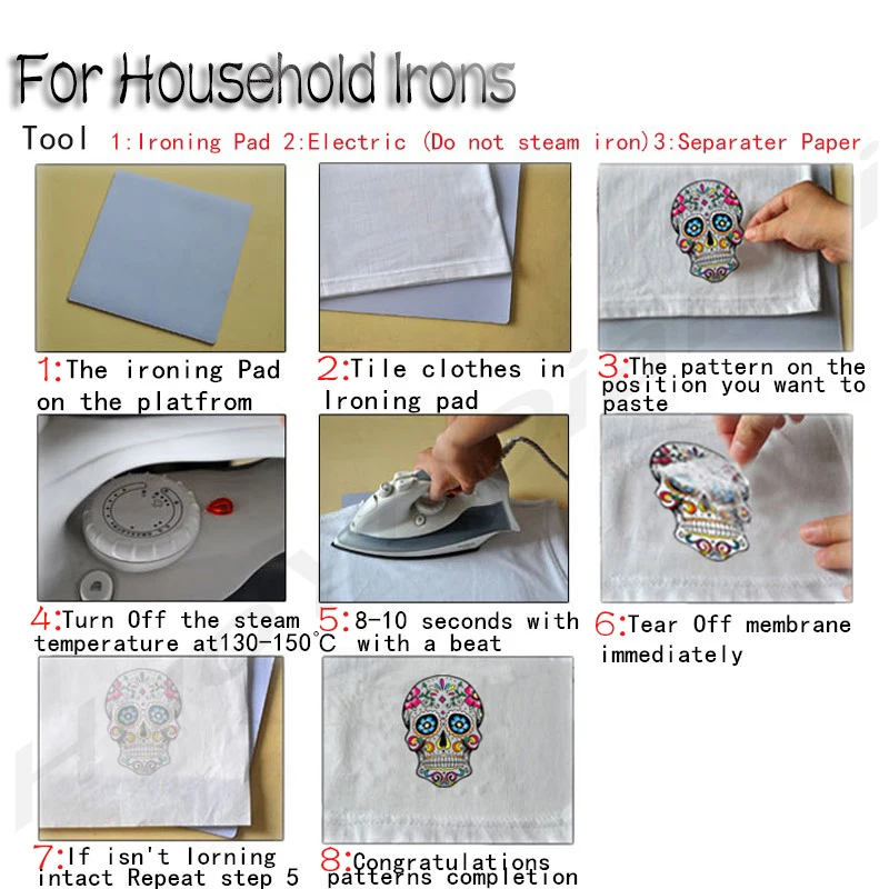 2Pcs/Lot Love Iron On Heat Thermo Adhesive Thermal Transfer Fusible Patches Clothing Women T-Shirt Stickers Ironing Application