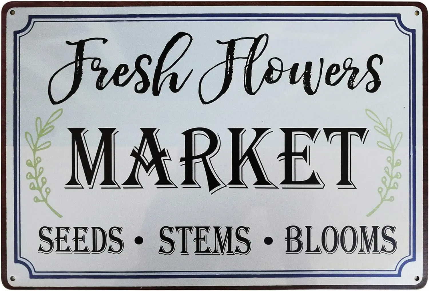 

Retro Tin Sign Farmers Flowers Market Metal Plaque, Vintage Design for Bar Shop Farm Wall Art Decoration, ,de08aA54