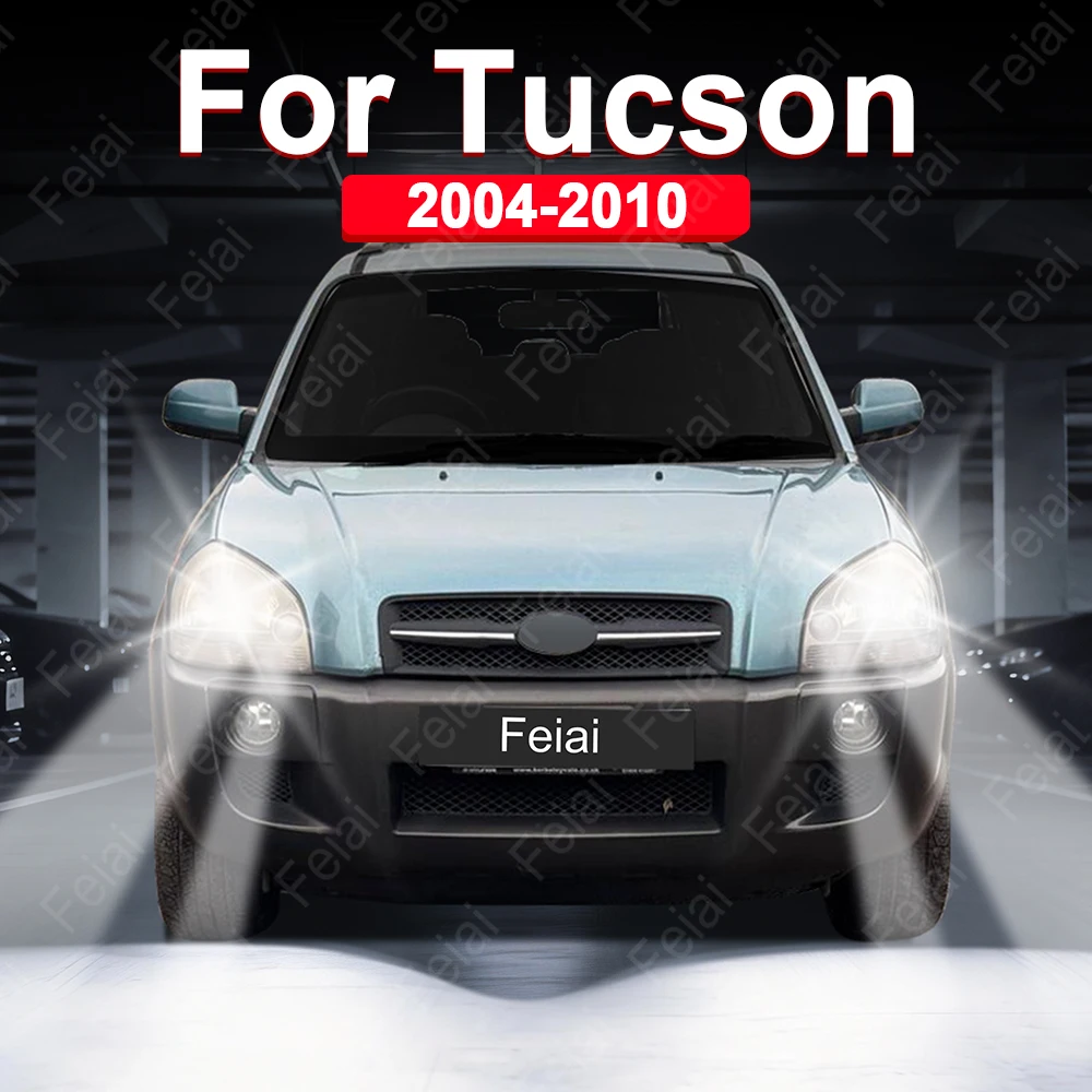 

For Hyundai Tucson Headlights LED Bulbs Tucson Accessories Auto Headlamps 2004 2005 2006 2007 2008 2009 2010 Faro LED para Coche