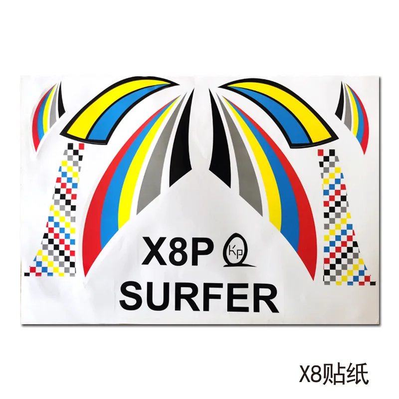 Rc Plane Model Aircraft Fixed Wing Model Accessories Su27 Aircraft F22 J10 Surfer X8 Alfa Cessna Amx Exquisite Stickers