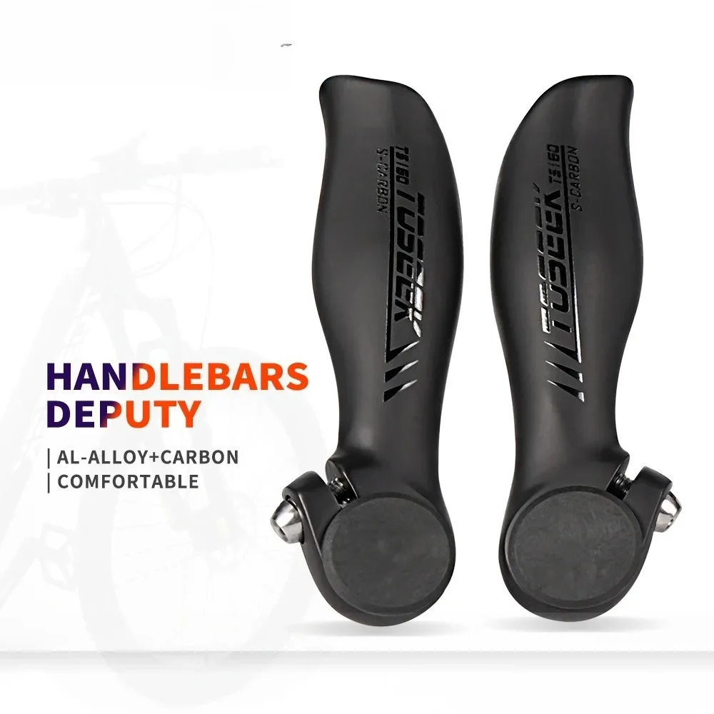 

Carbon Fiber Mini Bar Ends for Mountain Bikes, Bicycle Bullhorn Handlebars, Rest Grips, Handlebar Modification