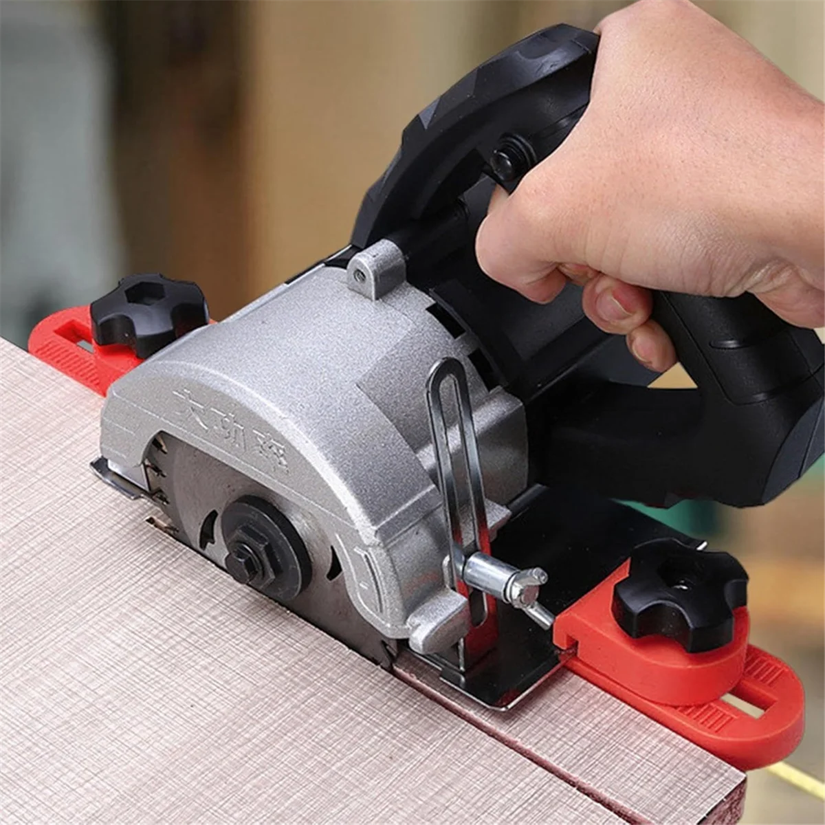 Skill Saw Guide,Precision Cutting Machine Base Guide,Circular Saw Milling Positioning Clamp,Adjustable Saw Guide