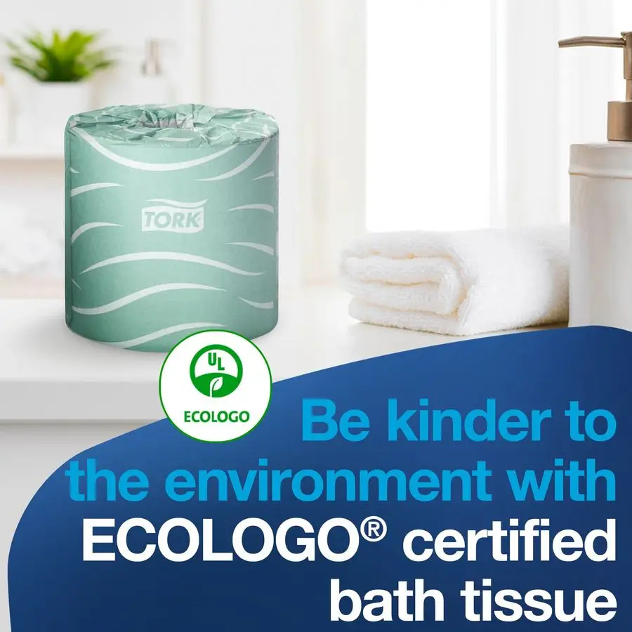 Septic Safe Toilet Paper, White, 2Ply 100 Recycled, EcoFriendly, T24 Compatible 96 Rolls x 500 Sheets TM1616S