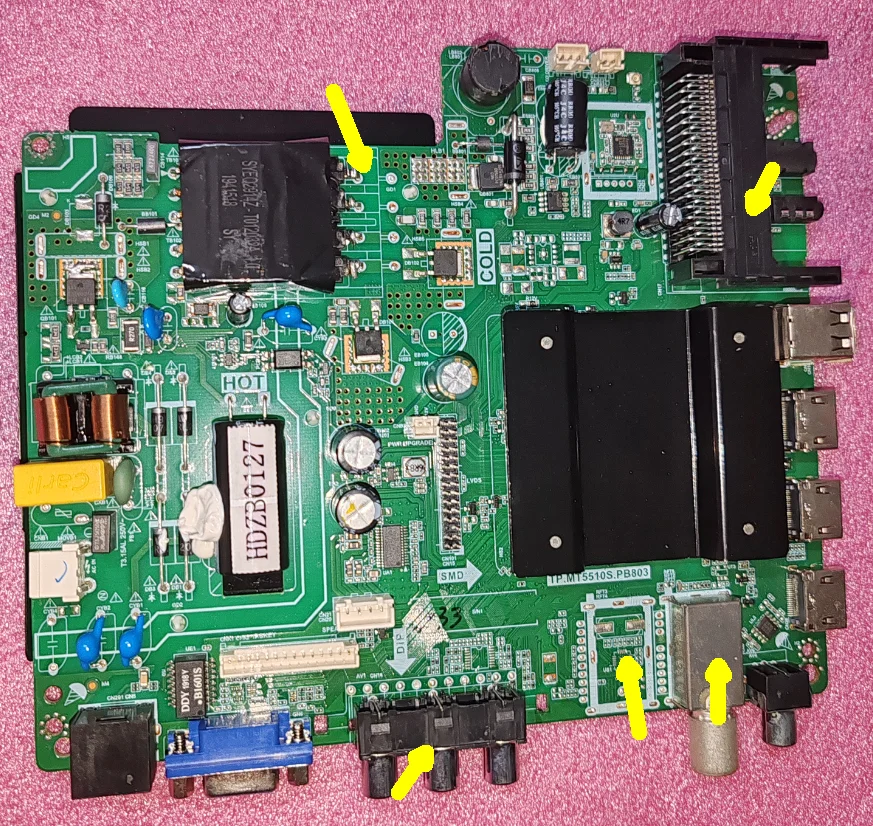 TP.MT5510S.PB803 Three-in-one 4-core WiFi TV motherboard for 6 specifications, shipped according to the order