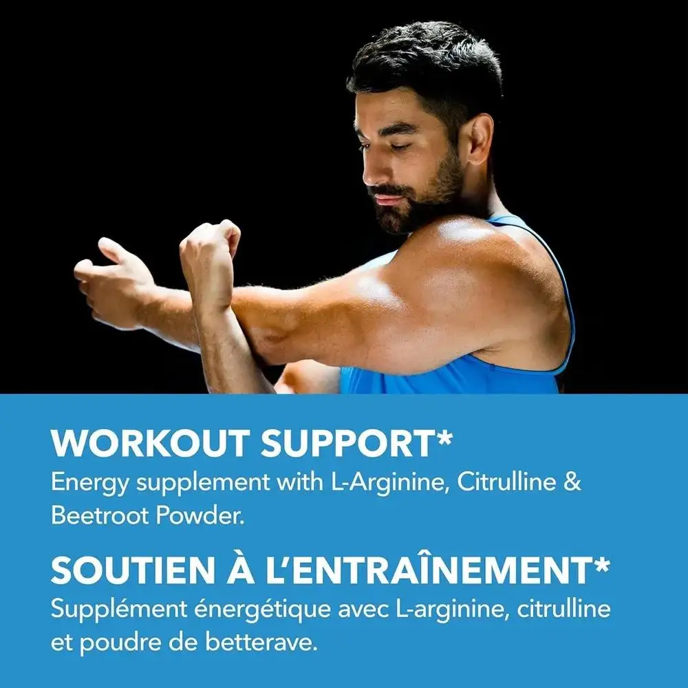 L-Arginine Supplement - For energy, strength and endurance support during exercise | Muscle Mass, Non-GMO