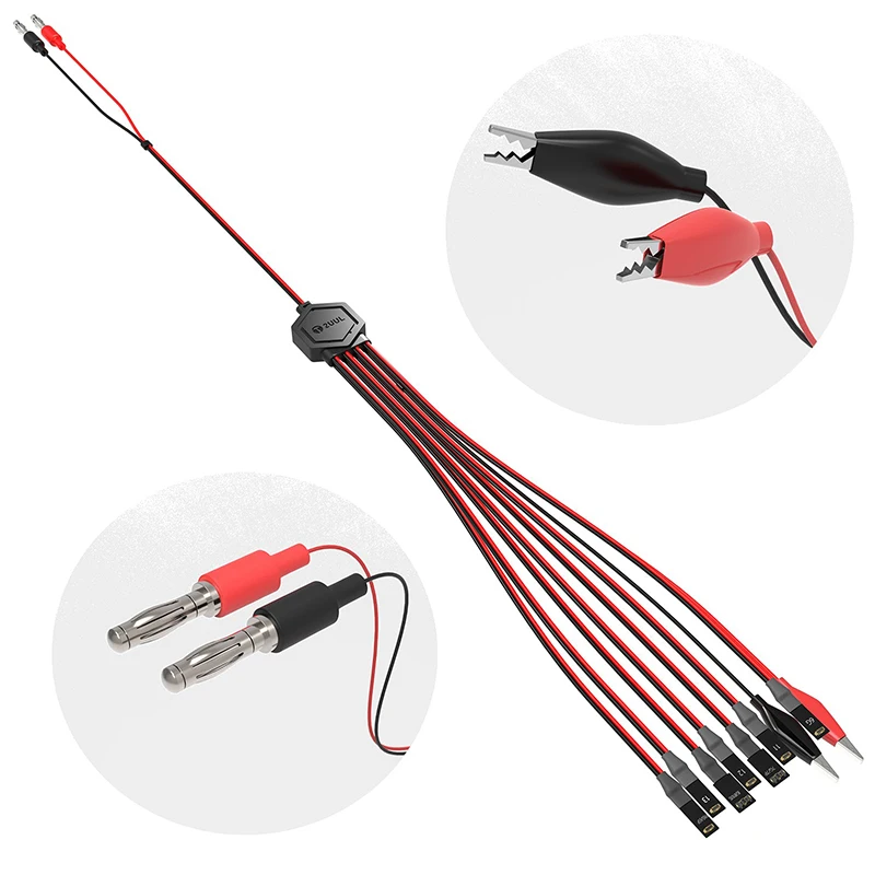 2UUL Ultra Soft Power Line per iPhone 14 13 Pro MAX 13 Mini 12 11 11Pro 7 8 8P X XS Max DC Power Supply Control Test Cable Tools