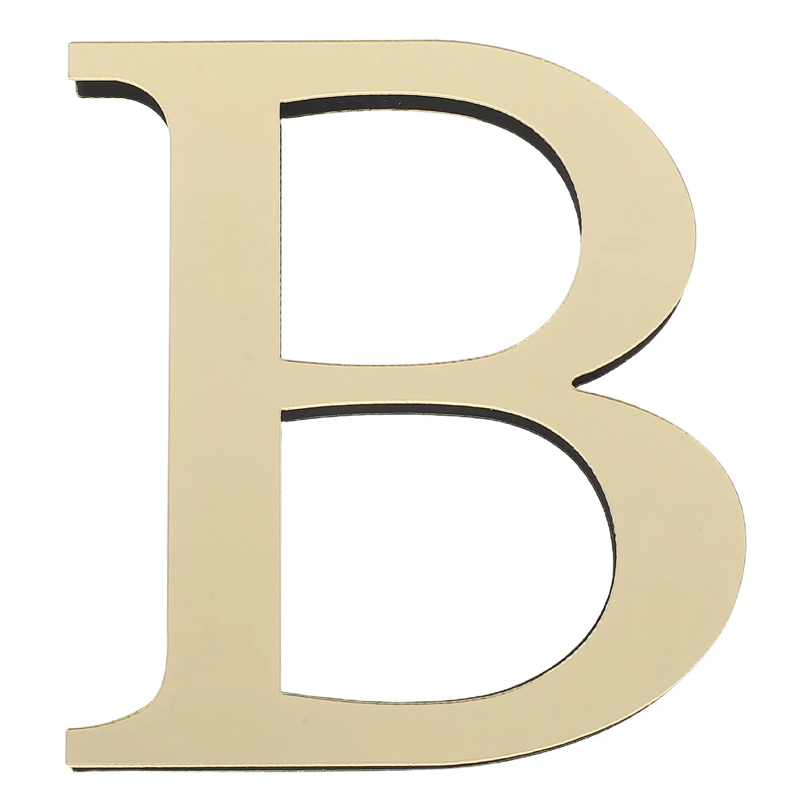 Mirror Acrylic Letter Wall Sticker Removable Easy Install Home Decor for Living Room Bedroom Hotel Bathroom