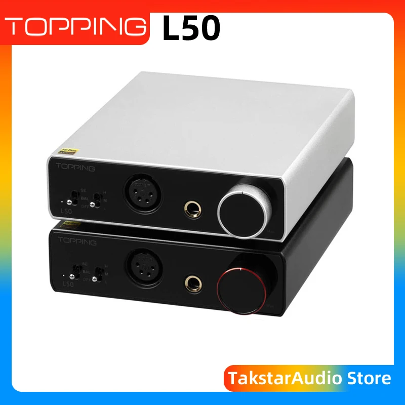 TOPPING L50 NFCA Headphone Amplifier SE+BAL Input 6.35mm/XLR Output Hi-Res Audio Amp Max 3500mW*2 Output