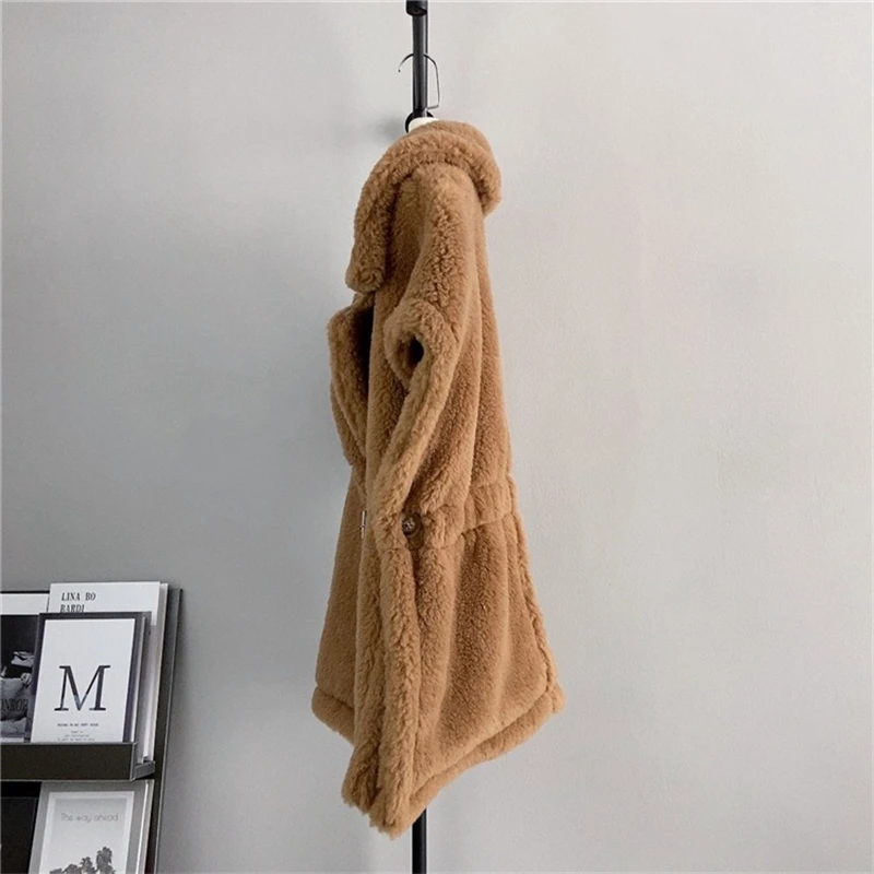 Fashion Teddy Color Camel Hair Loose Jacket Sleeveless Vest Female Lamb Wool Warm Undershirt  PT484