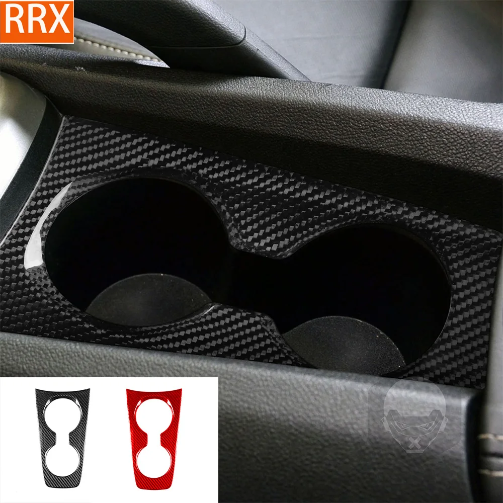 For Chevrolet Camaro 2010 2011 2012 2013 2014 2015 Cup Holder Cover Real Carbon Fiber Hardware Refit Car Interior Accessorie