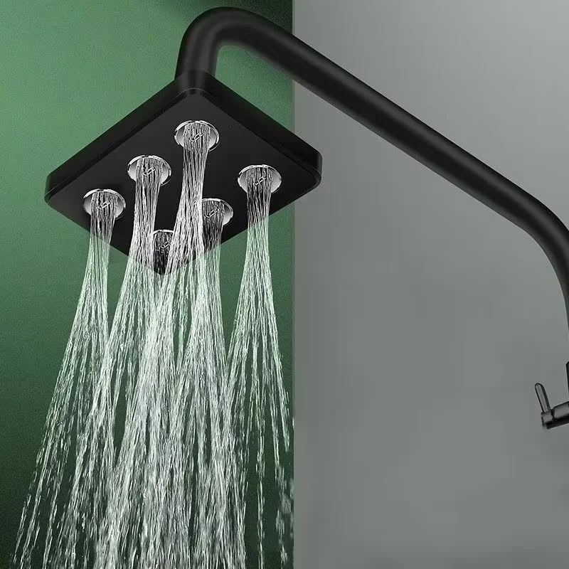 

° Mini-Surround Pressurized Top Spray Shower Bathroom Head Large Water Rain Showerhead Accessories Universal Shower hand held