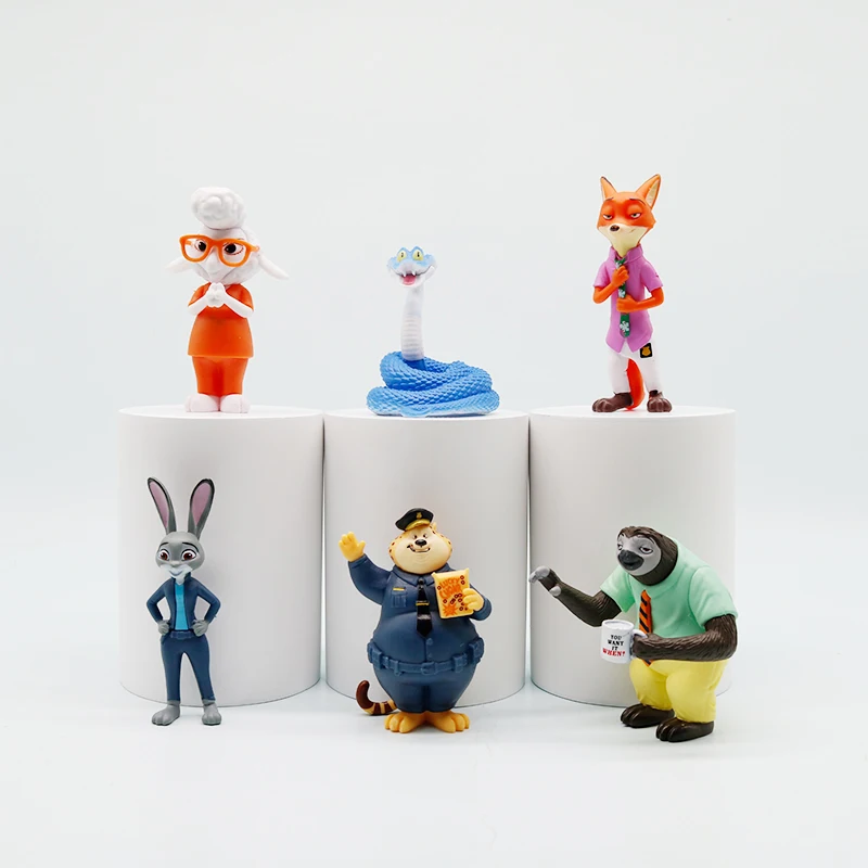 ديزني كريزي زوتوبيا فيلم البضائع جودي آند نيك الكرتون صندوق أعمى للحفلات موضة الديكور صندوق مفاجأة هدية لعبة