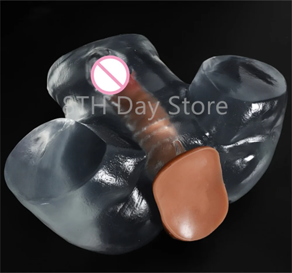 เซ็กซ์ทอยก้นเทียมเซ็กซี่สำหรับผู้ชายเซ็กซ์ทอยช่องช่องคลอดจิ๋มจิ๋มจิ๋มสำหรับผู้ชายเกย์ช่วยตัวเองแบบโปร่งใส