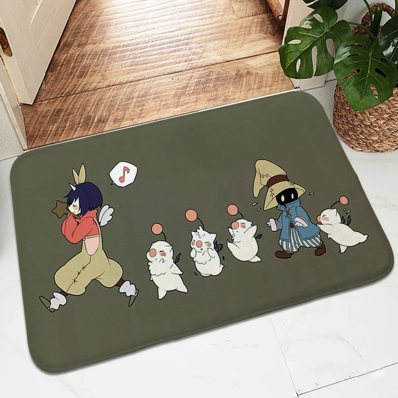 

Doormat Entrance Door Moogle Hallway Balcony Room Floor Carpet Custom Kitchen Rug Slip-resistant Porch Foot Mat Non-slip