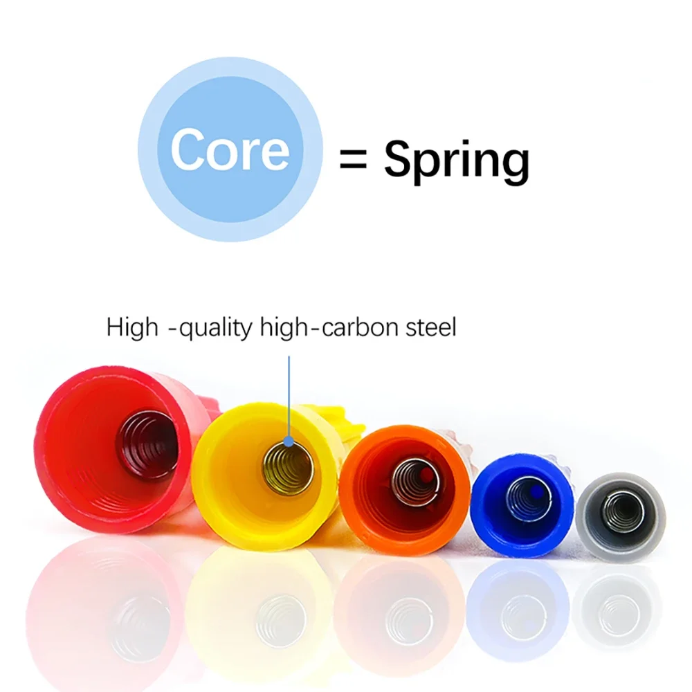 180Pcs/Kit Twist Spring Cap Twin Crimping End Terminals 5 Colors P1 P2 P3 P4 P6  Electrical Quick Wire Conductor Fast Connectors