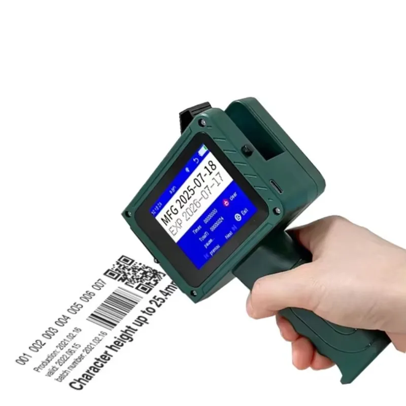 M71z Portable Mini Handheld Inkjet Printer for Egg Eggshell Expiry Date Batch Logo Printing