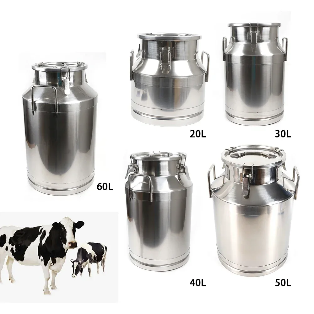 Stainless Steel Milk Tank, Dairy Product Tank, Liquid Storage Tank, Household 20L/30L/40L/50L/60L
