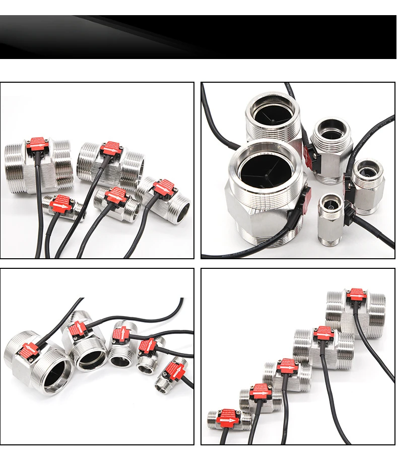 YF-B1-S 50mm Stainless Steel Flow Meter 4 Minutes Electromagnetic Flow Sensor for Water Heater Water Dispenser