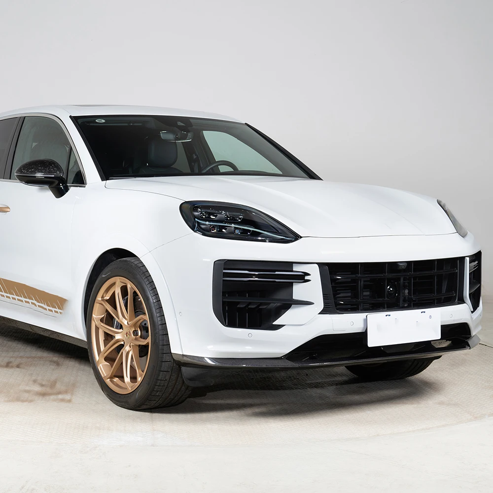 High Quality Carbon Fiber Front Lip Assembly Body Kits for Cars for porsche Cayenne 9Y0.2 TURBO GT 2024-2025 4
