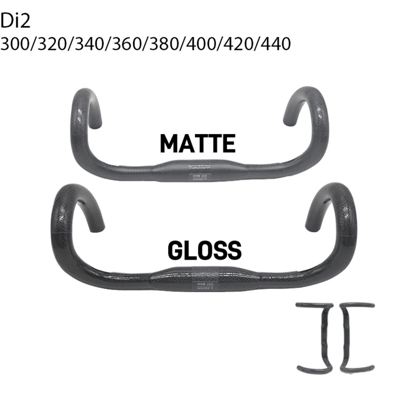 

Black Matt/Gloss Road Bike Handlebar Drop Bar 31.8MM 300/320/340/360/380/400/420/440MM,Bike Handlebar