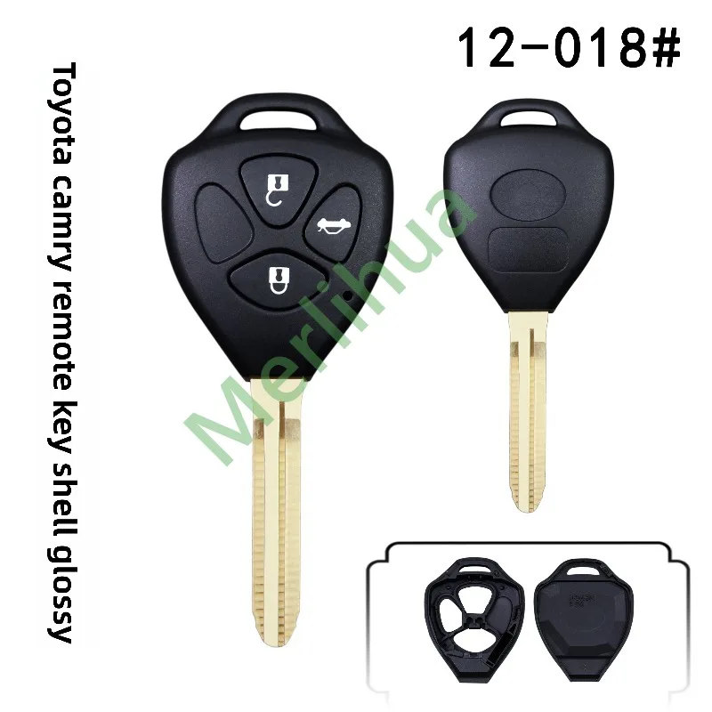 FOR Toyota Car Straight‑Blade Remote Fob Empty Replacement Key Housing Compatible With Camry Corolla New Vios Reiz RAV4