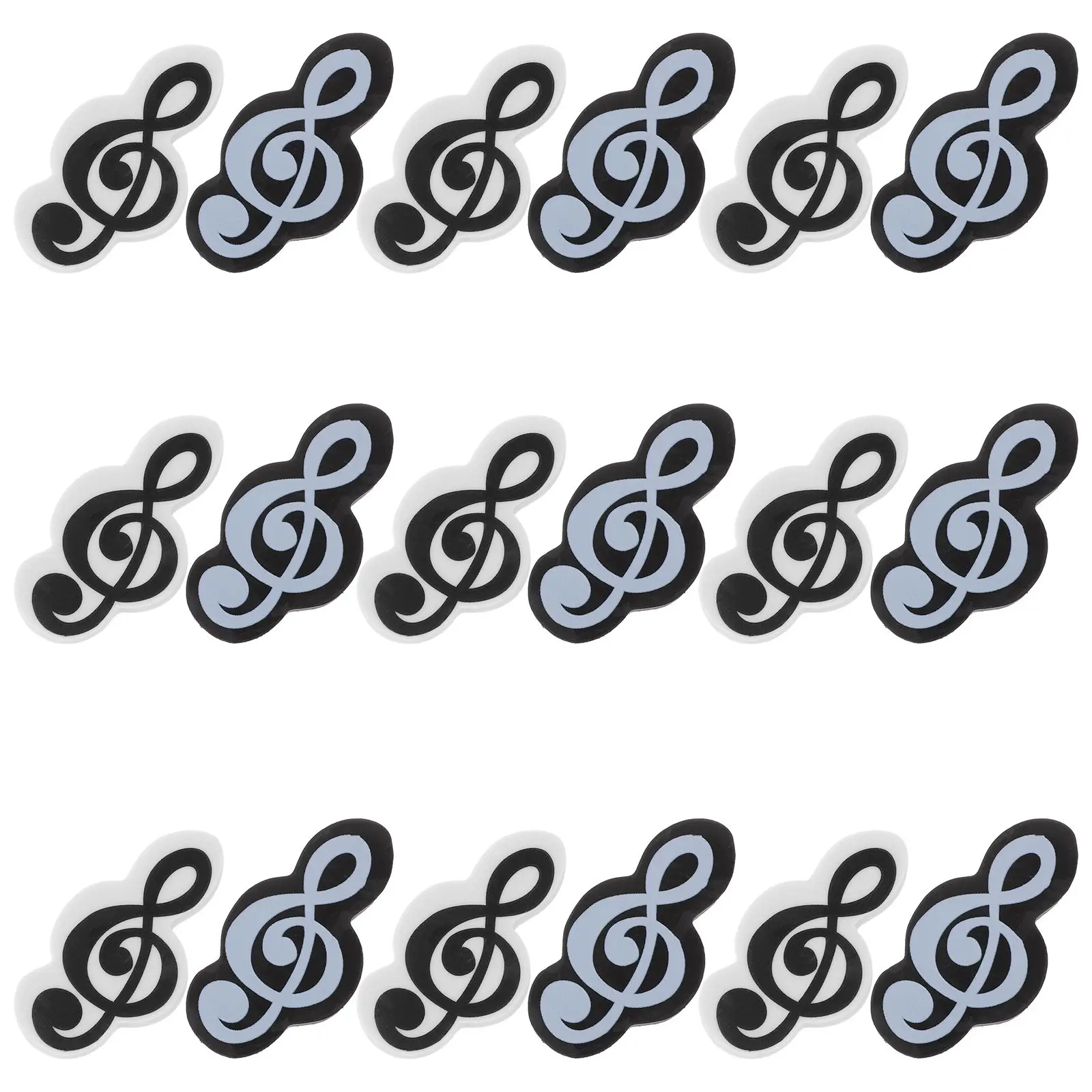 20pcs Music Mini Rubbers for Students School Classroom Erasers For Small Erasers Prizes Rewards Material Bulk