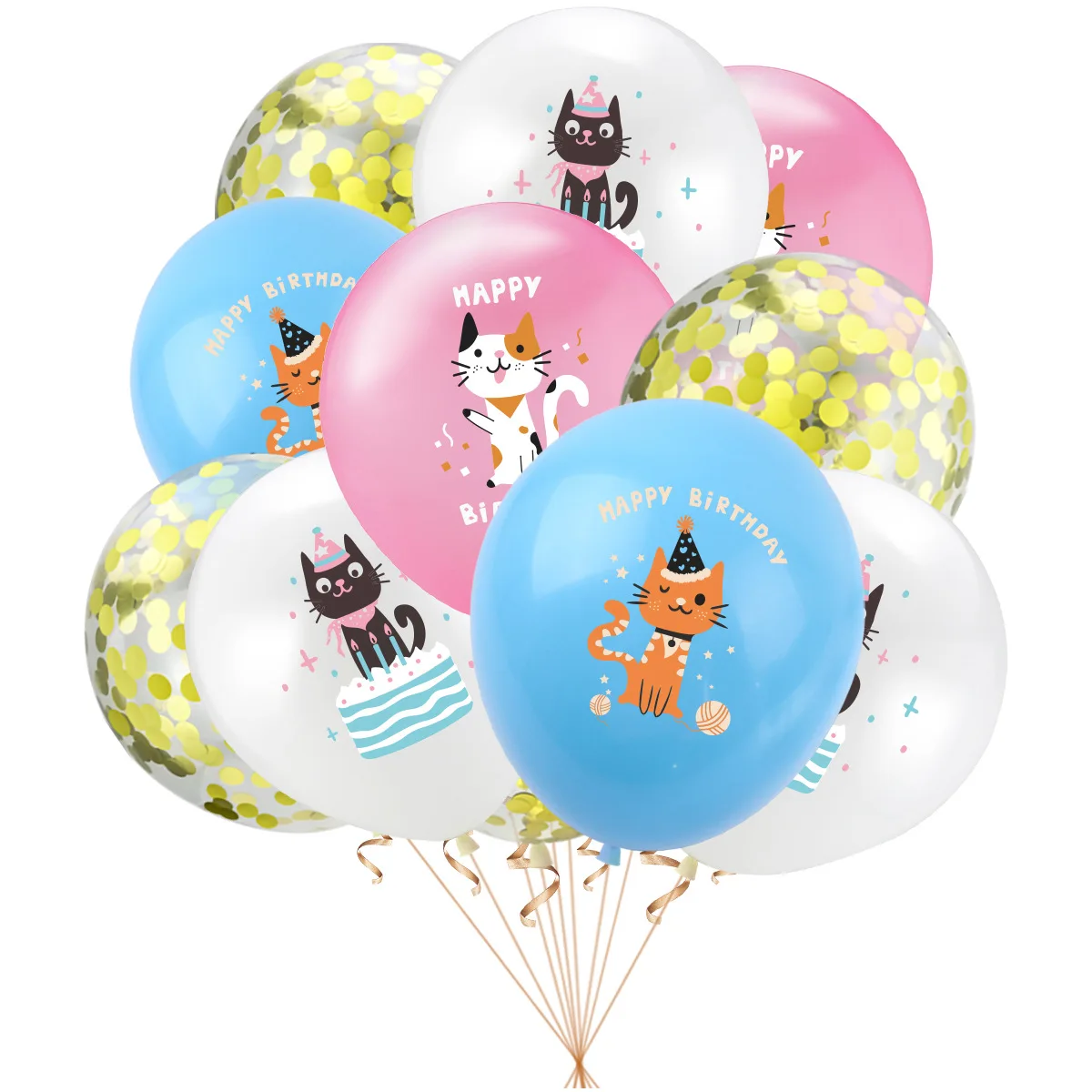 12inch Cartoon Dog Cat Latex Balloon 16inch MEOW Letter Foil Balloon Set Pet Birthday Theme Party Decoration Balloon Supplies