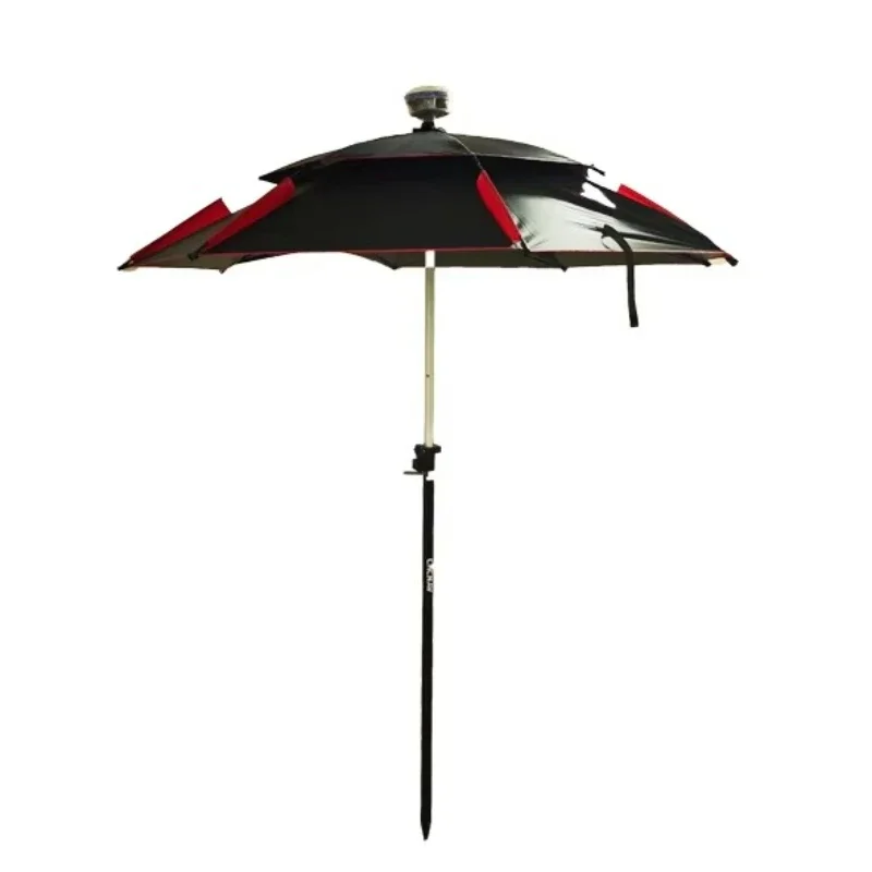 Durable Black GNSS Measuring Umbrella Portable Windproof Waterproof RTK Outdoor Sunscreen for Accurate Measurement