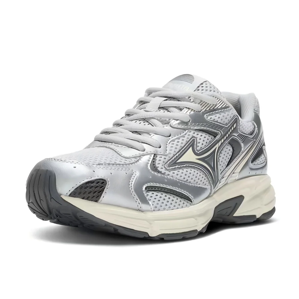 Mizuno Speed 2K Unisex Low-Top Long-Distance Running Shoes – Silver-Gray, EVA Midsole Cushioning, Versatile & Comfy D1GH222917